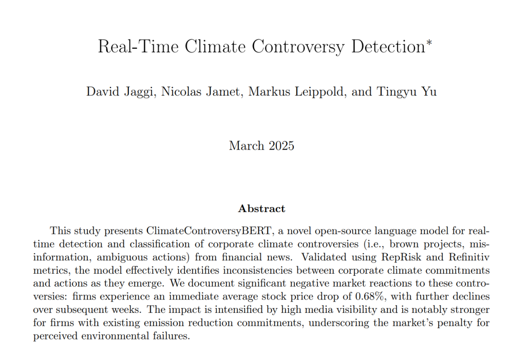 Real-Time Climate Controversy Detection